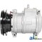 A & I Products Compressor, New, Denso Style w/ Clutch 9.7" x6" x6.7" A-RE64024 - alternate 2